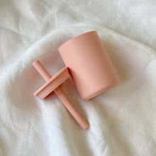 Load image into Gallery viewer, Mini Silicone Smoothie Cup with Straw