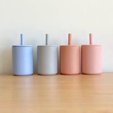 Load image into Gallery viewer, Mini Silicone Smoothie Cup with Straw