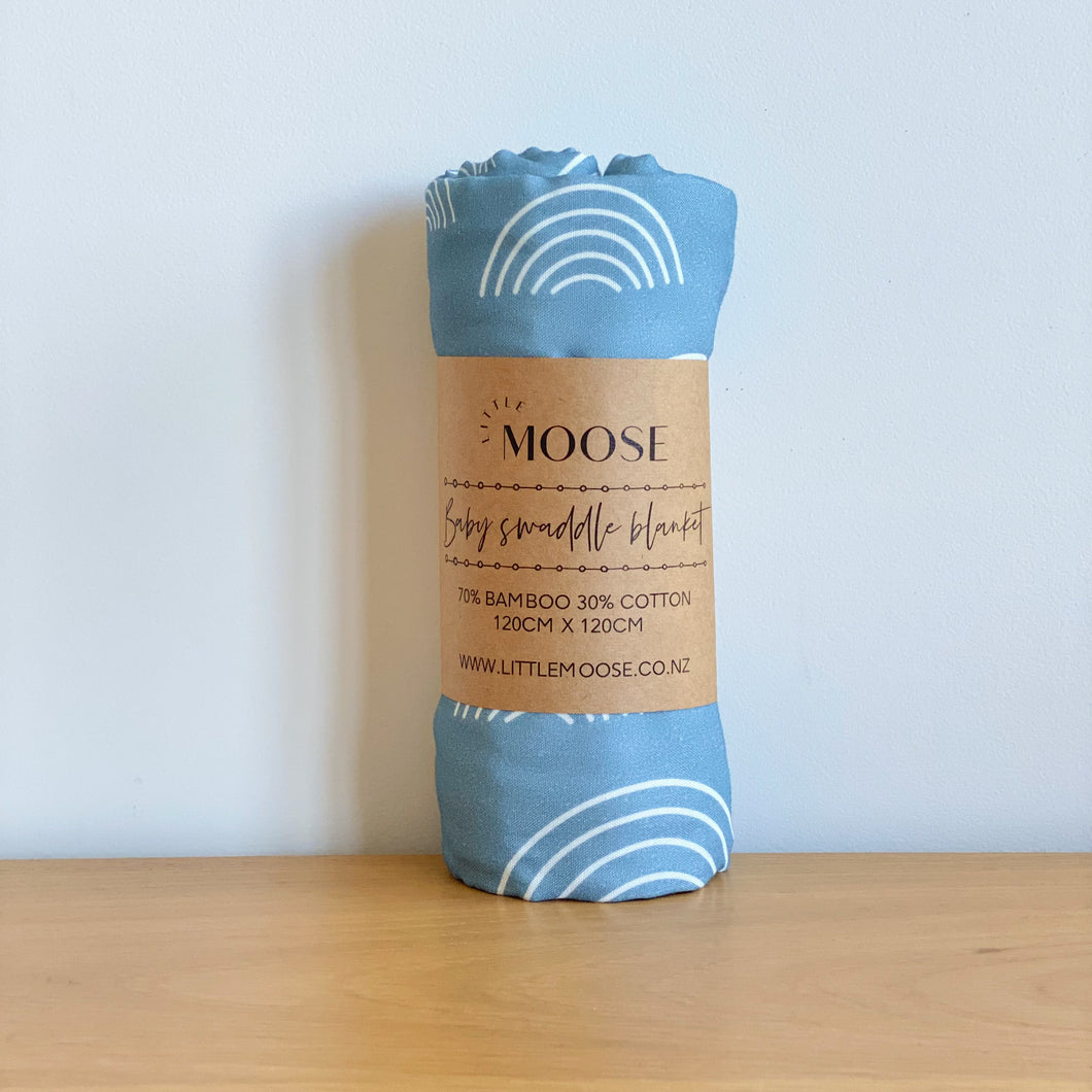 Over the Blue Rainbow Bamboo/Cotton Blanket